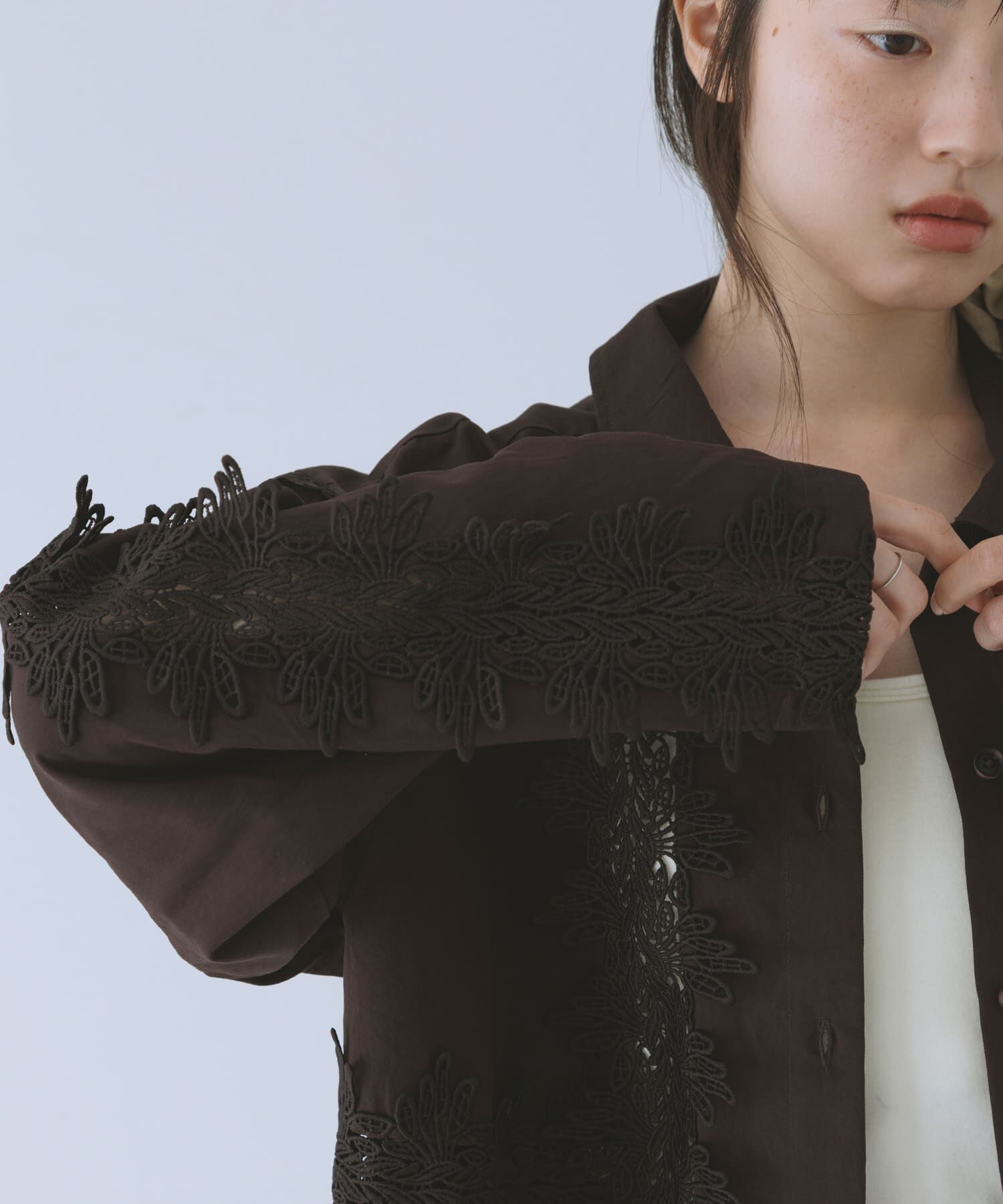  「ヴィンテージライクレースシャツ」|シャツ・ブラウス|