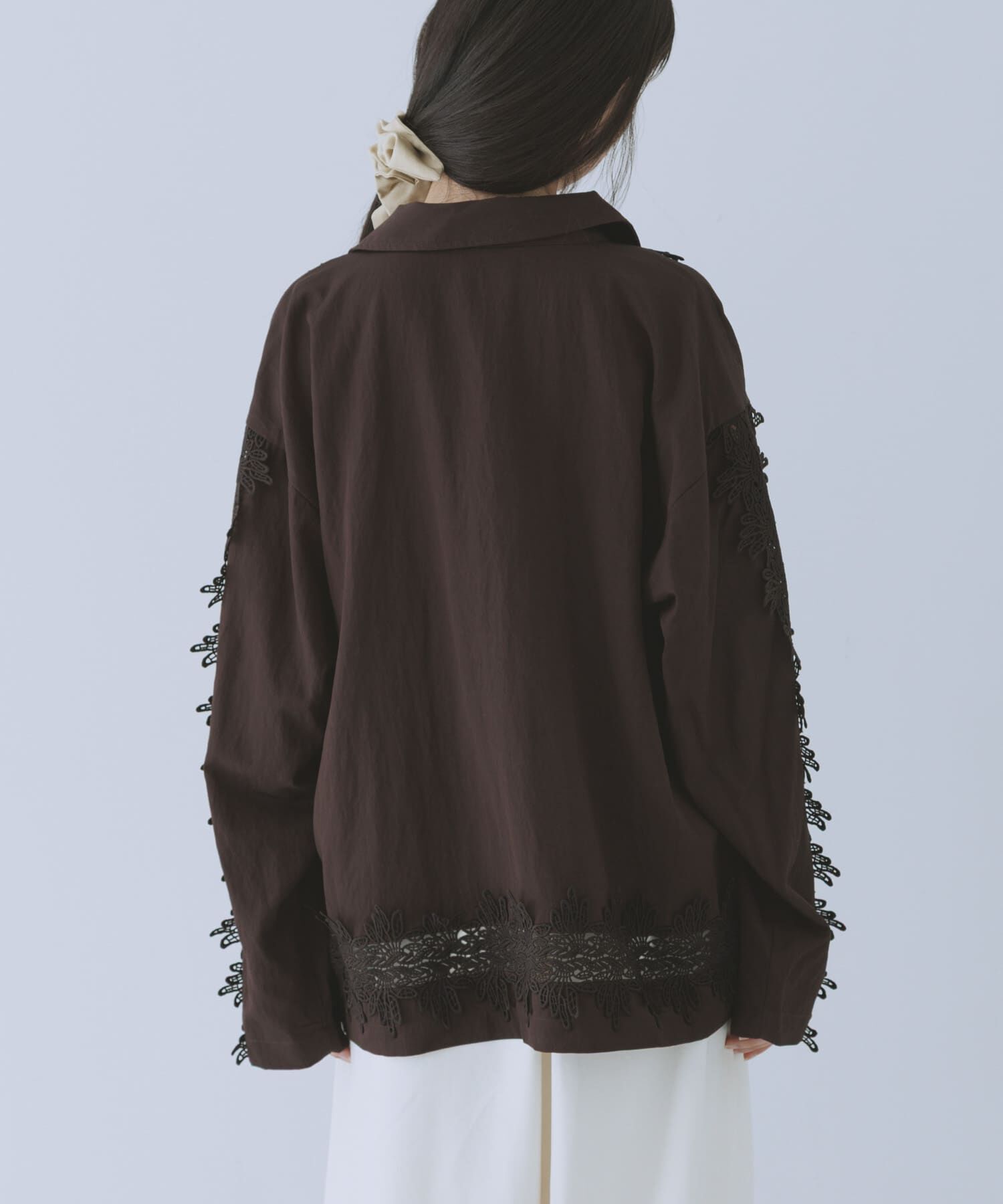  「ヴィンテージライクレースシャツ」|シャツ・ブラウス|