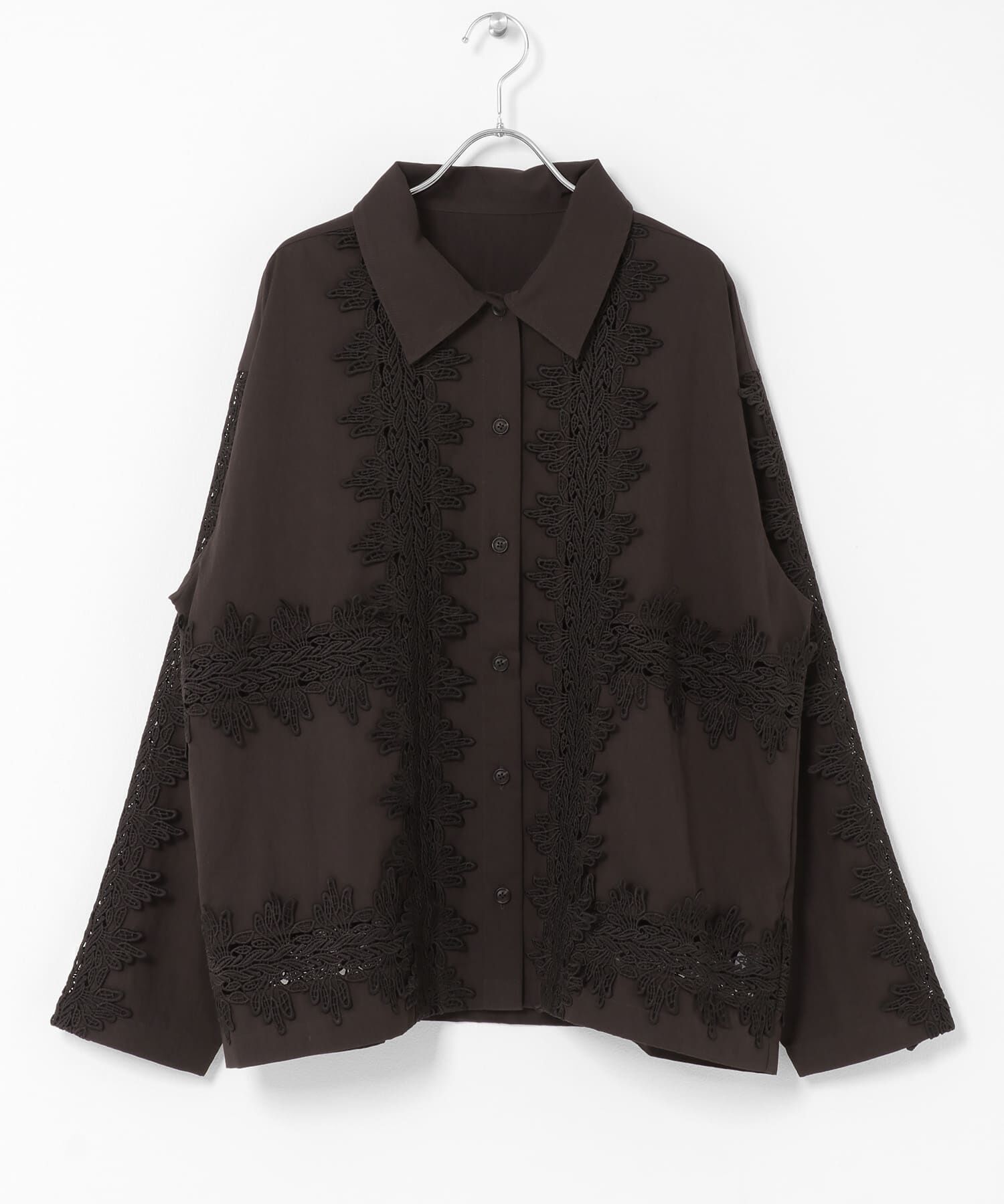  「ヴィンテージライクレースシャツ」|シャツ・ブラウス|