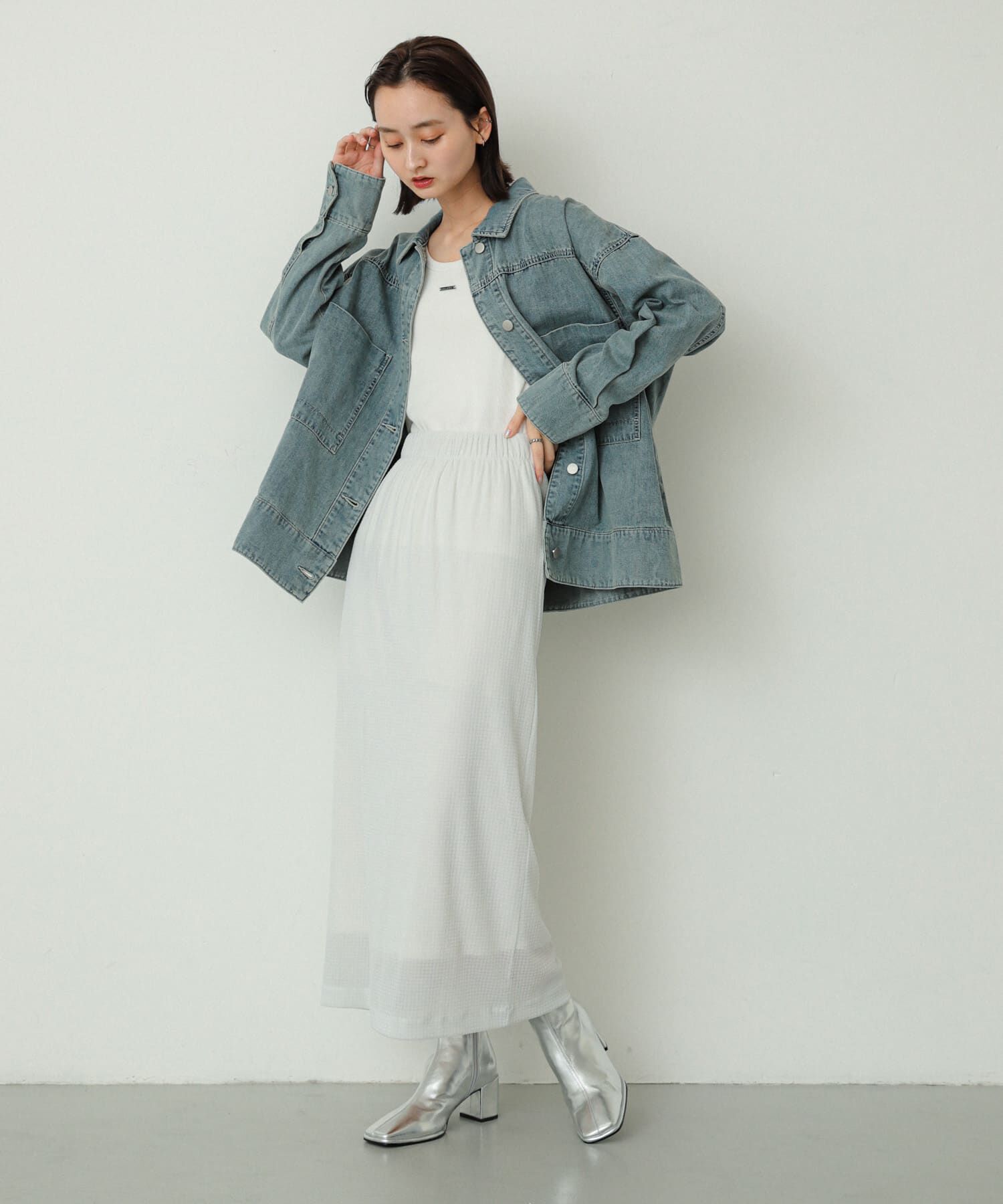 SENSE OF PLACE by URBAN RESEARCH「シアーラメベロアスカート」|スカート|