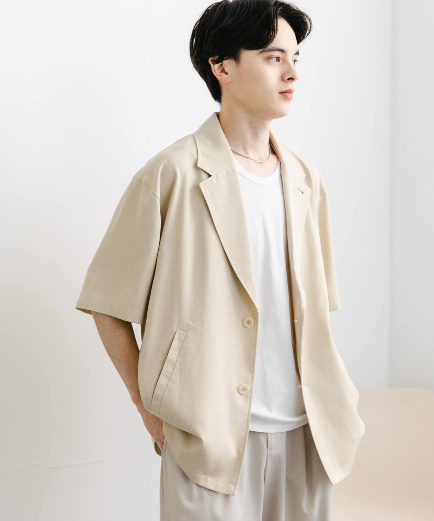 SENSE OF PLACE by URBAN RESEARCH「リネンライクテーラードショートスリーブジャケット」|その他|