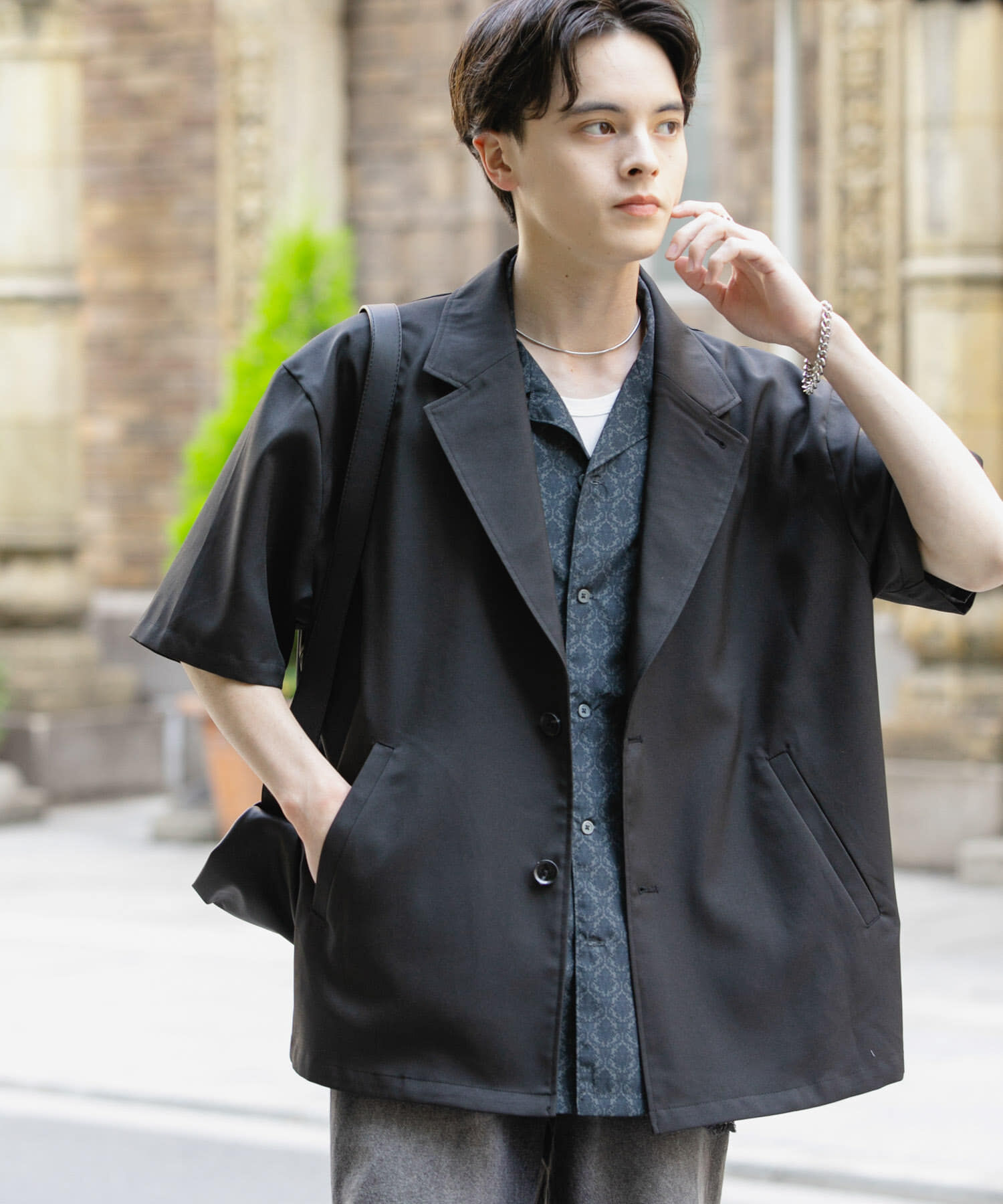 SENSE OF PLACE by URBAN RESEARCH「リネンライクテーラードショートスリーブジャケット」|その他|