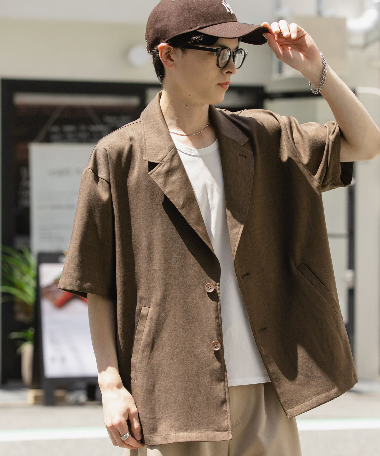 SENSE OF PLACE by URBAN RESEARCH「リネンライクテーラードショートスリーブジャケット」|その他|