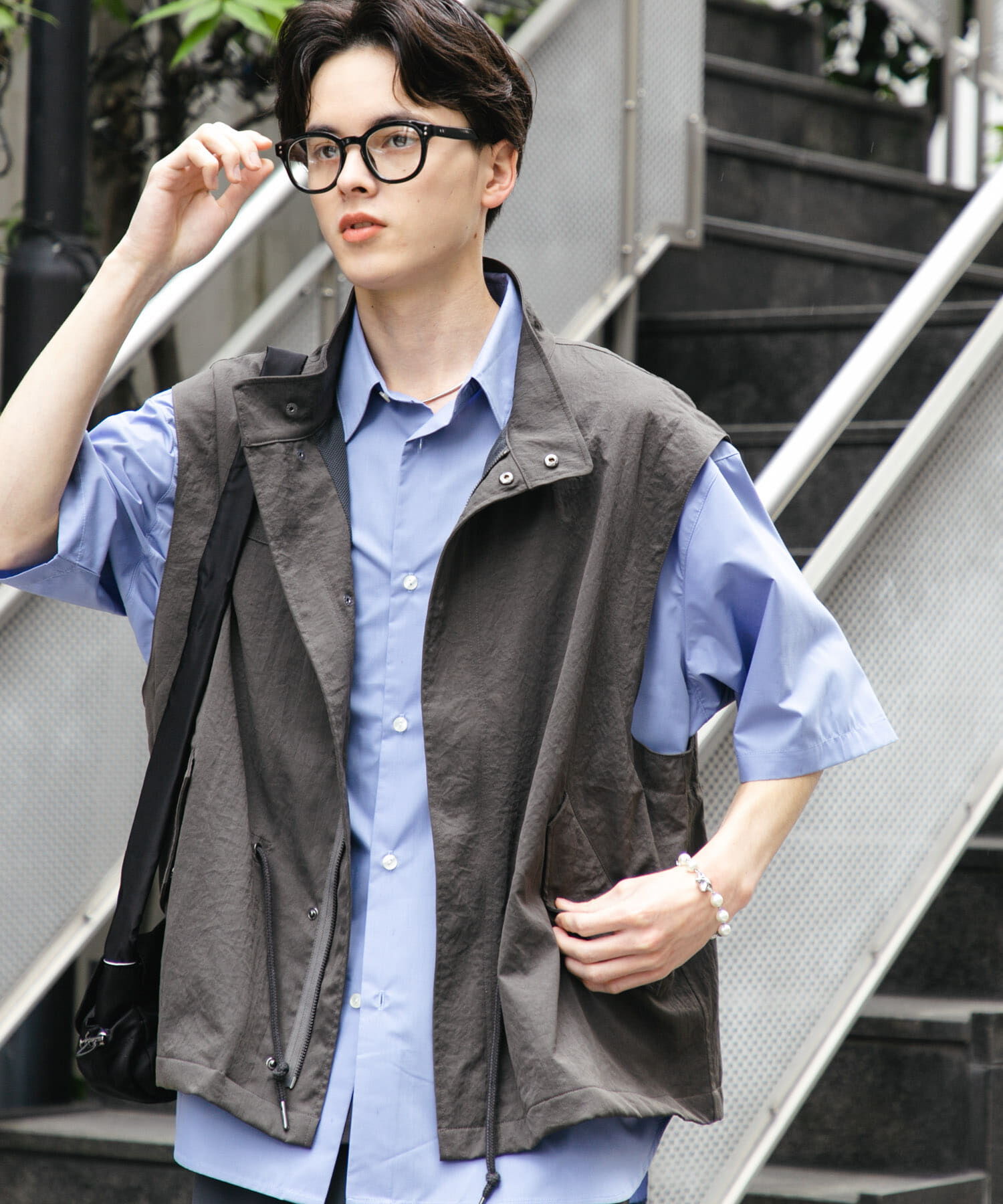 SENSE OF PLACE by URBAN RESEARCH「ルーズモッズベスト」|ミリタリージャケット|