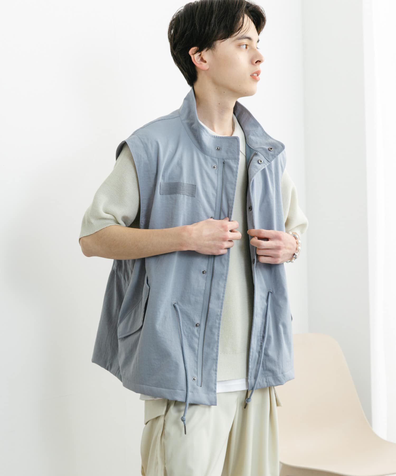 SENSE OF PLACE by URBAN RESEARCH「ルーズモッズベスト」|ミリタリージャケット|