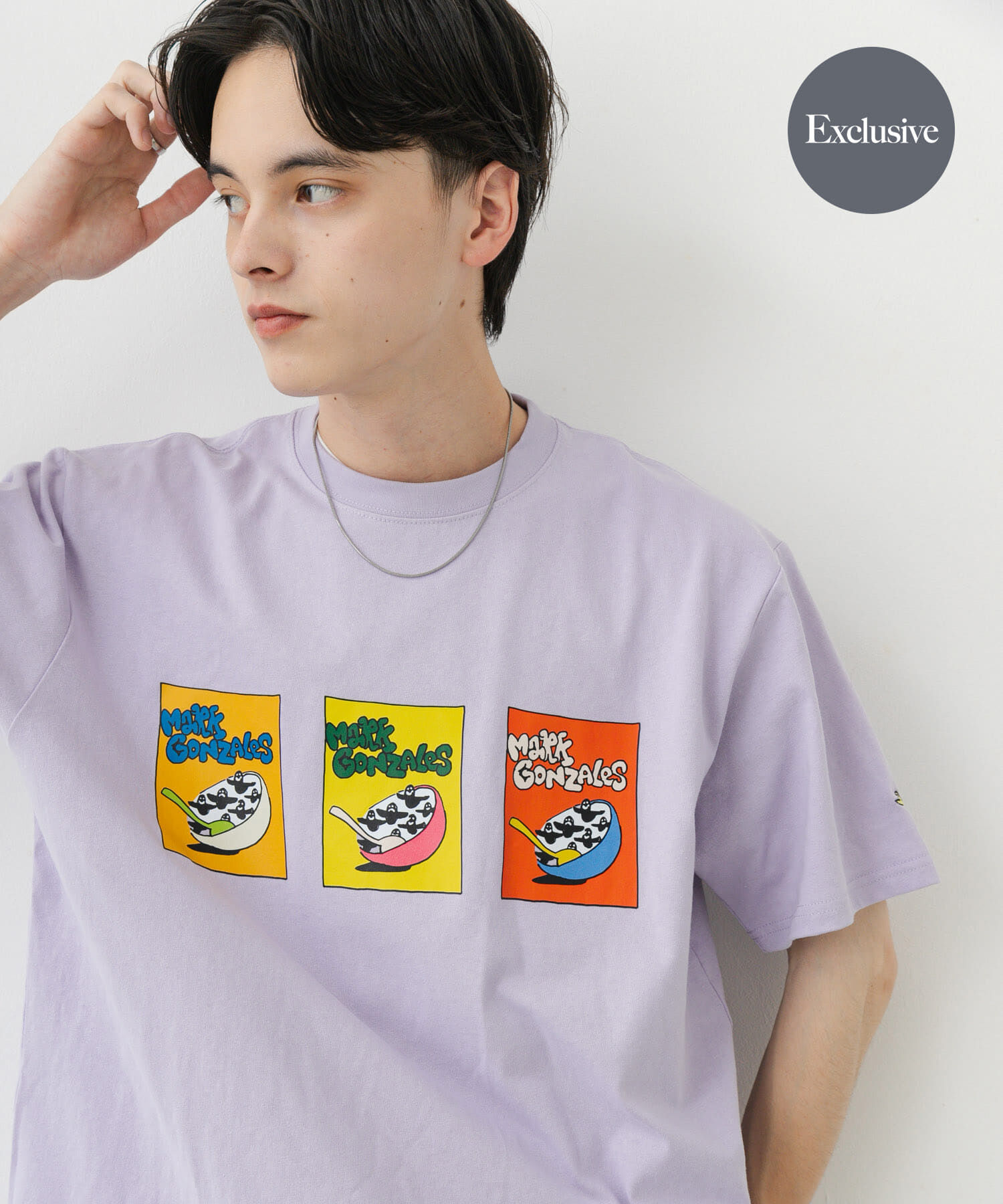 SENSE OF PLACE by URBAN RESEARCH「『別注』Mark Gonzales&times;SENSE OF PLACE　S/S T-SHIRTS B」|Tシャツ・カットソー|パープル