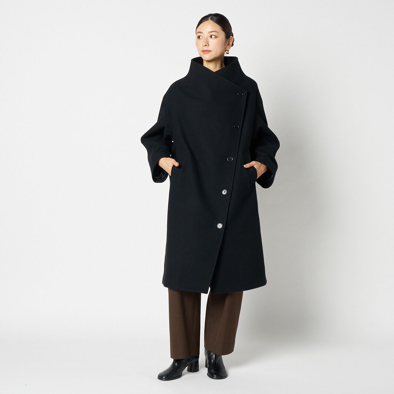 HELIOPOLE「HELIOPOLE WOOL STAND COLLAR COAT」|トレンチコート|
