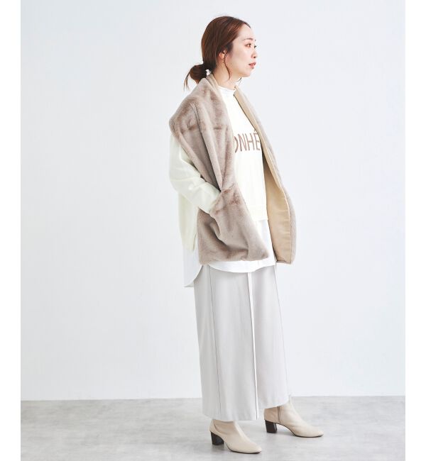 le.coeur blanc「TWEEDMILL フェイクファーポケツキストール」|ストール|