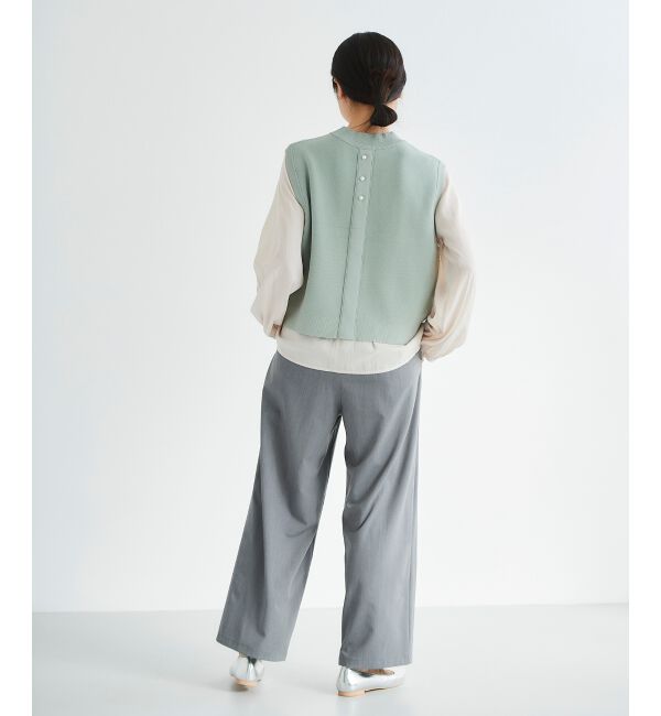  「ブラウスレイヤードニットベスト」|ベスト・ジレ|