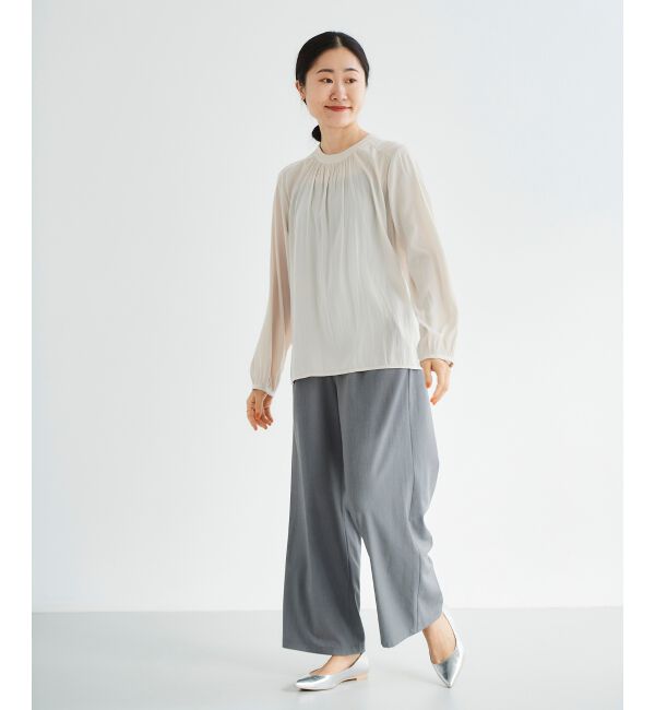  「ブラウスレイヤードニットベスト」|ベスト・ジレ|