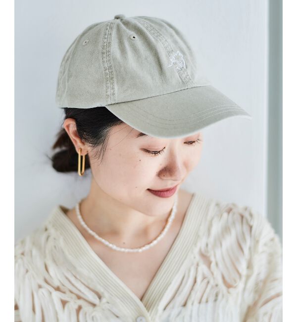 le.coeur blanc「ピグメント加工モチーフCAP」|キャップ・キャスケット|
