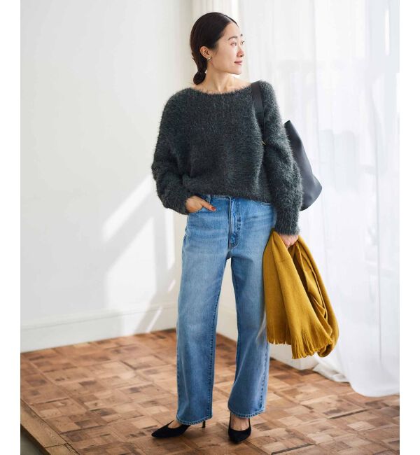 le.coeur blanc「シャギーカラーストール」|ストール|