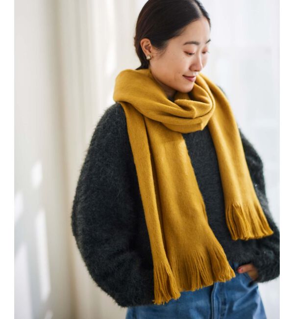 le.coeur blanc「シャギーカラーストール」|ストール|