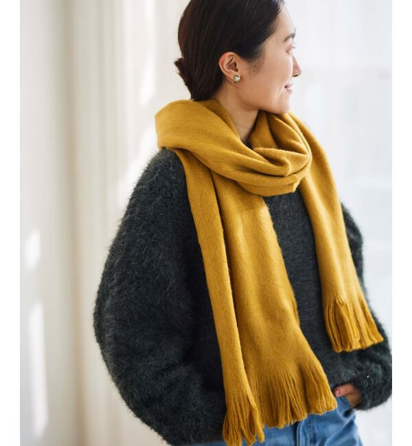 le.coeur blanc「シャギーカラーストール」|ストール|