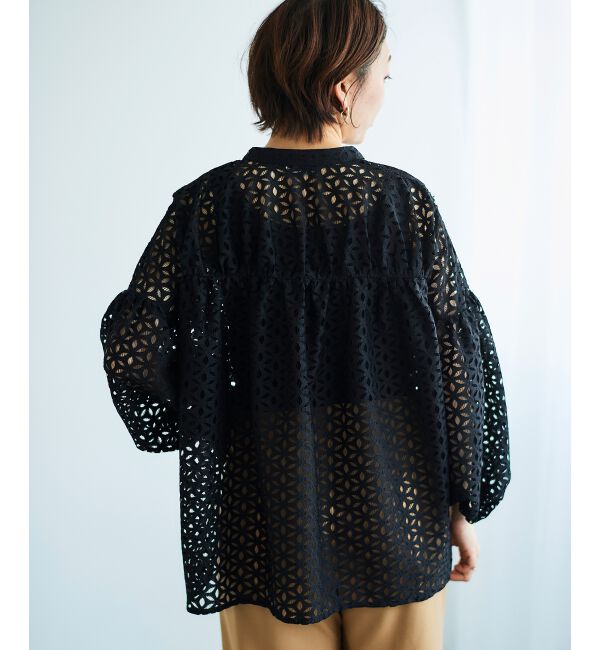 le.coeur blanc「《手洗い可能》TORRAZZO DONNA 別注レースブラウス」|シャツ・ブラウス|