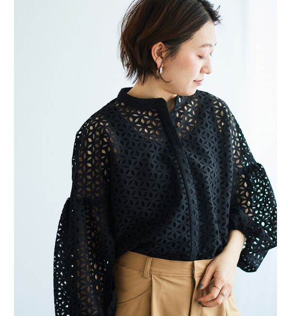 le.coeur blanc「《手洗い可能》TORRAZZO DONNA 別注レースブラウス」|シャツ・ブラウス|