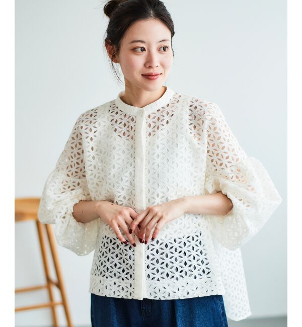 le.coeur blanc「《手洗い可能》TORRAZZO DONNA 別注レースブラウス」|シャツ・ブラウス|