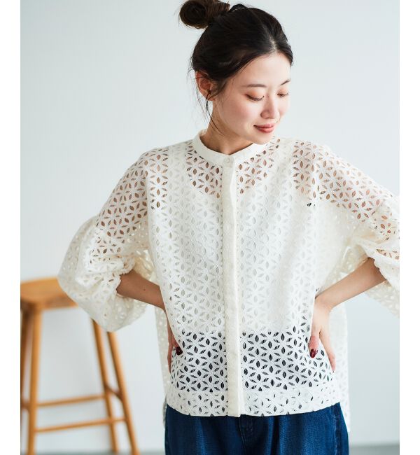 le.coeur blanc「《手洗い可能》TORRAZZO DONNA 別注レースブラウス」|シャツ・ブラウス|