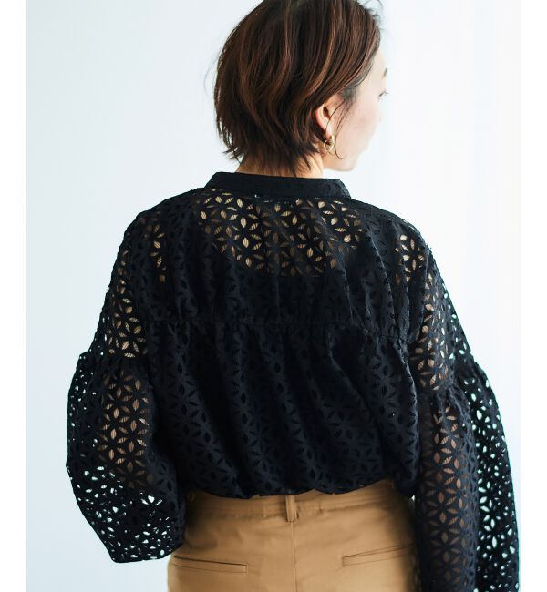 le.coeur blanc「《手洗い可能》TORRAZZO DONNA 別注レースブラウス」|シャツ・ブラウス|