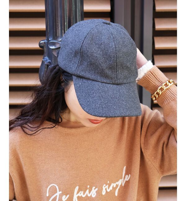  「メルトンキャップ」|キャップ・キャスケット|グレー