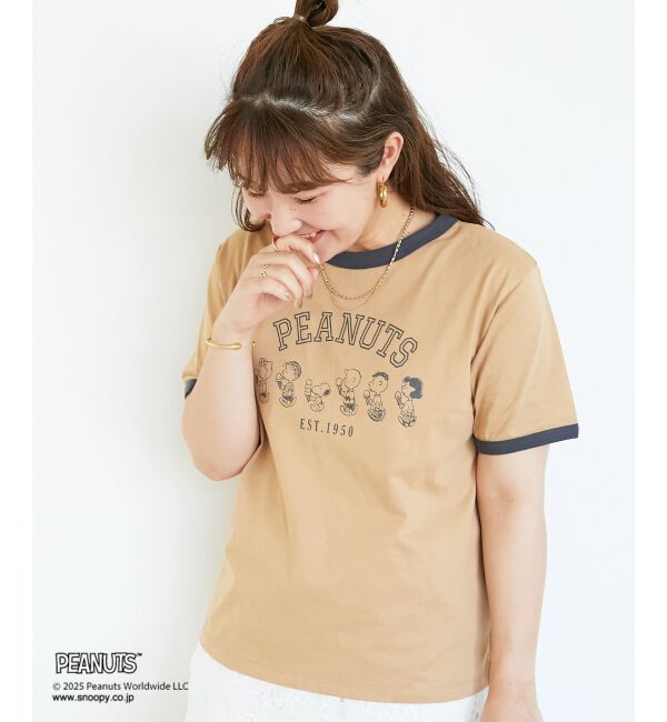  「【PEANUTS】リンガーTシャツ」|Tシャツ・カットソー|