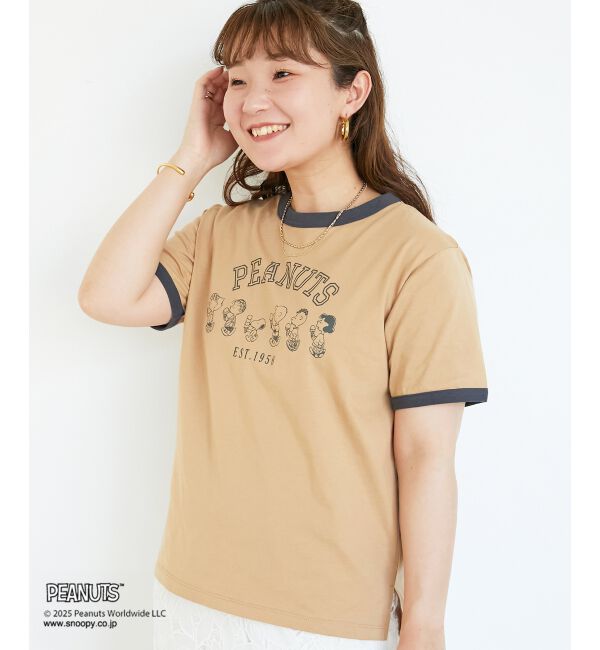  「【PEANUTS】リンガーTシャツ」|Tシャツ・カットソー|
