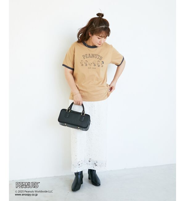 「【PEANUTS】リンガーTシャツ」|Tシャツ・カットソー|