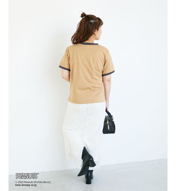  「【PEANUTS】リンガーTシャツ」|Tシャツ・カットソー|