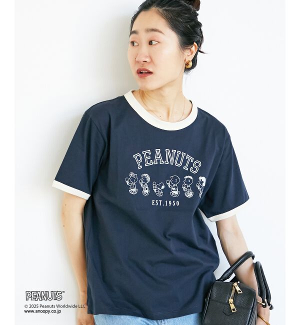  「【PEANUTS】リンガーTシャツ」|Tシャツ・カットソー|