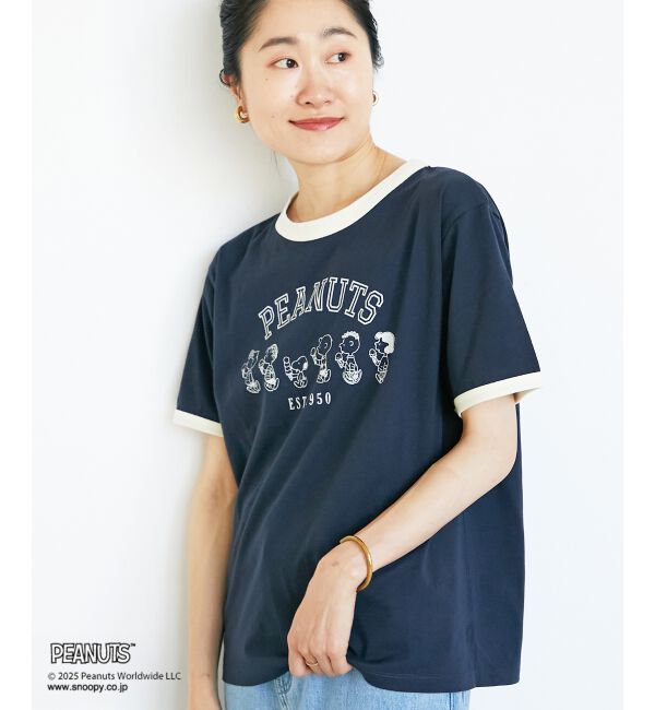  「【PEANUTS】リンガーTシャツ」|Tシャツ・カットソー|