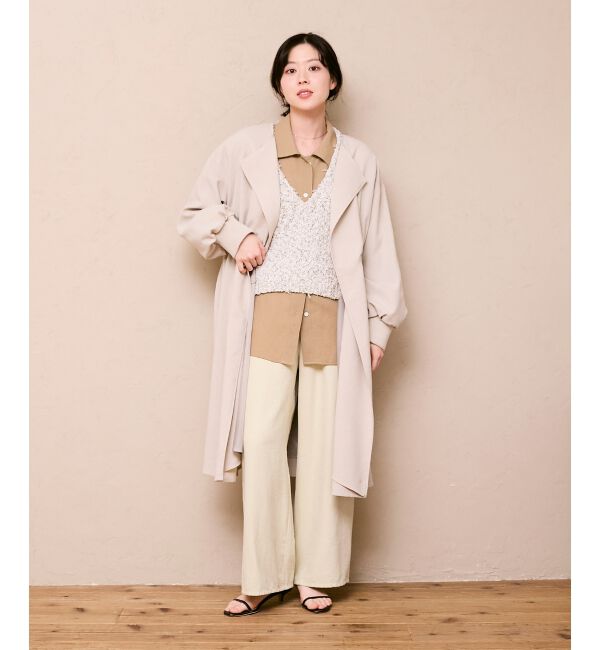  「リボンチュール&times;スラブVベスト」|ベスト・ジレ|