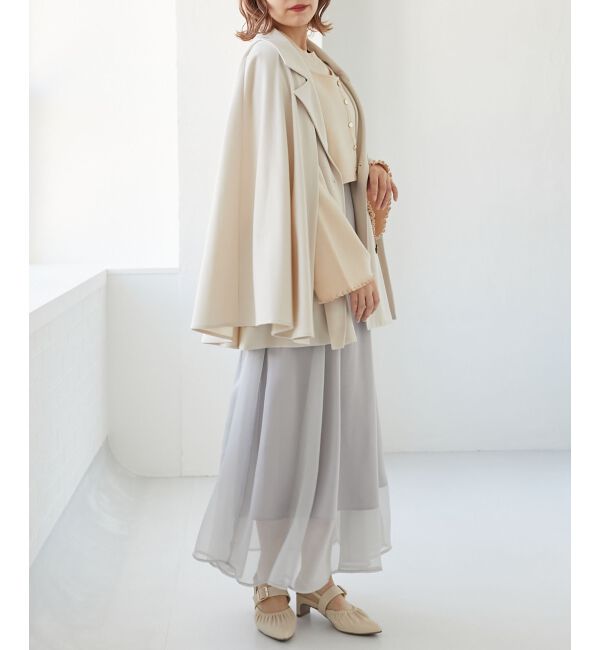 MAJESTICLEGON「2wayケープデザイントレンチ」|トレンチコート|