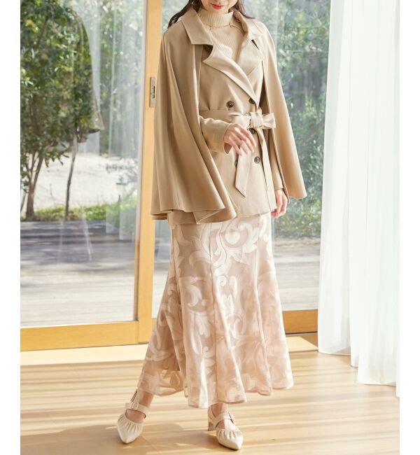 MAJESTICLEGON「2wayケープデザイントレンチ」|トレンチコート|