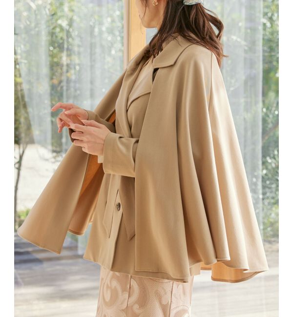 MAJESTICLEGON「2wayケープデザイントレンチ」|トレンチコート|