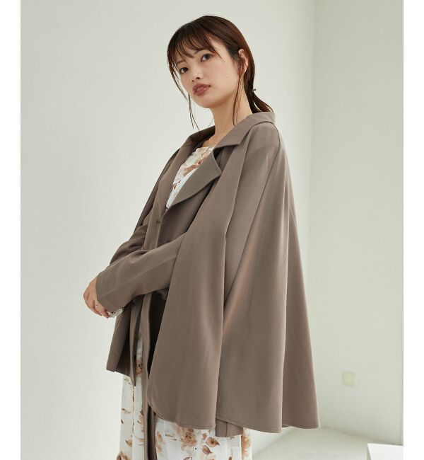 MAJESTICLEGON「2wayケープデザイントレンチ」|トレンチコート|