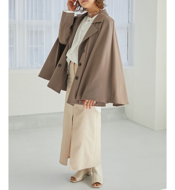 MAJESTICLEGON「2wayケープデザイントレンチ」|トレンチコート|