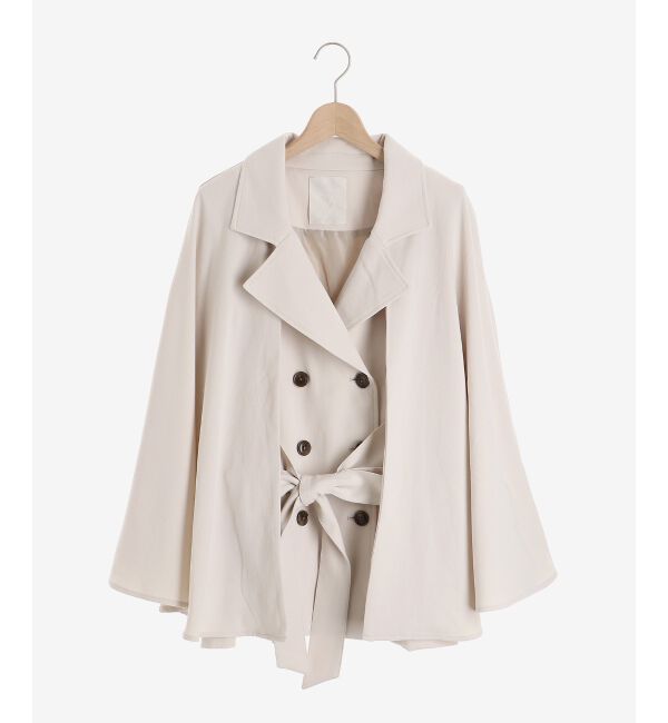 MAJESTICLEGON「2wayケープデザイントレンチ」|トレンチコート|