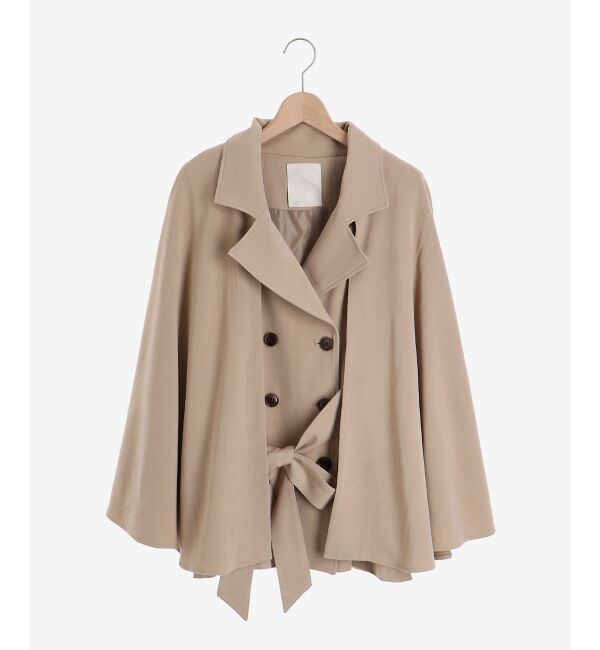 MAJESTICLEGON「2wayケープデザイントレンチ」|トレンチコート|