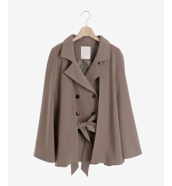 MAJESTICLEGON「2wayケープデザイントレンチ」|トレンチコート|
