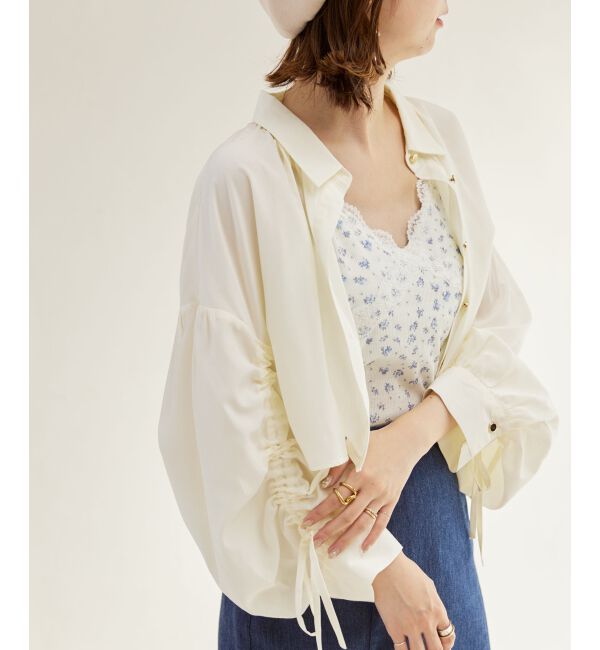 MAJESTICLEGON「カップ付きレーストリムキャミソール」|キャミソール|