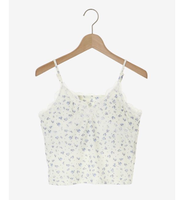 MAJESTICLEGON「カップ付きレーストリムキャミソール」|キャミソール|