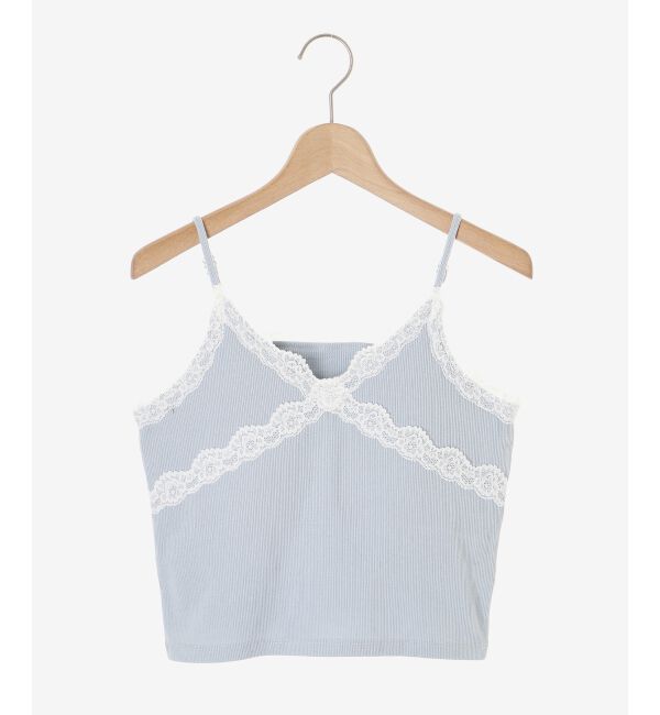 MAJESTICLEGON「カップ付きレーストリムキャミソール」|キャミソール|