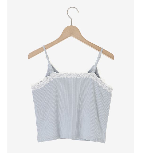 MAJESTICLEGON「カップ付きレーストリムキャミソール」|キャミソール|