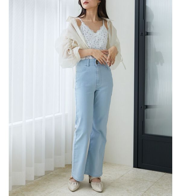 MAJESTICLEGON「カップ付きレーストリムキャミソール」|キャミソール|