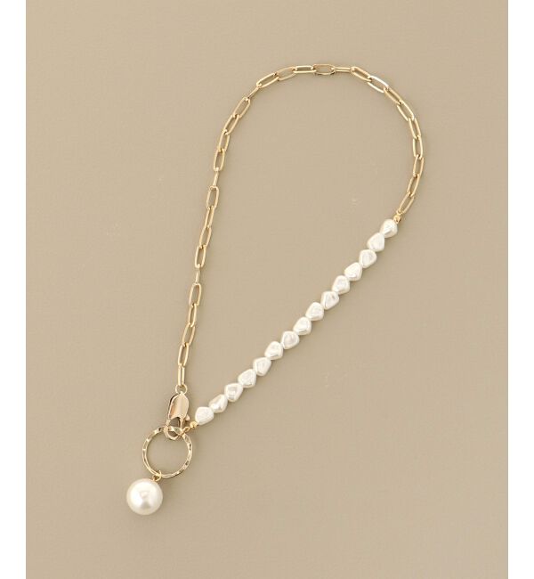 MAJESTICLEGON「パール&times;チェーンネックレス」|ネックレス|
