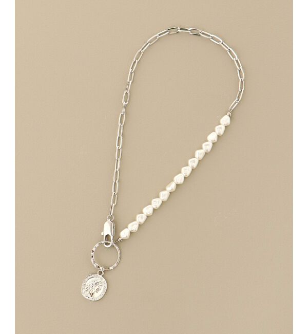 MAJESTICLEGON「パール&times;チェーンネックレス」|ネックレス|