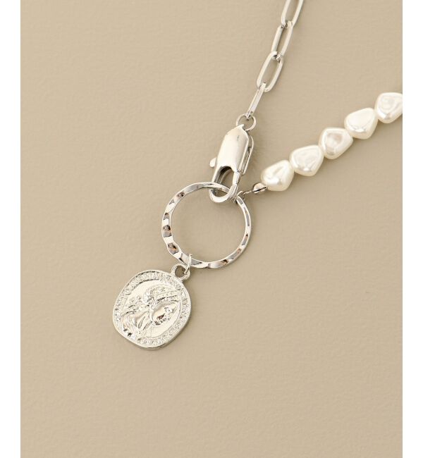 MAJESTICLEGON「パール&times;チェーンネックレス」|ネックレス|