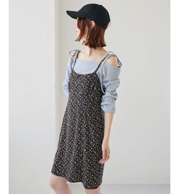 MAJESTICLEGON「フロントリボンミニキャミワンピース」|ワンピース|