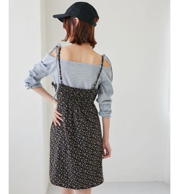 MAJESTICLEGON「フロントリボンミニキャミワンピース」|ワンピース|