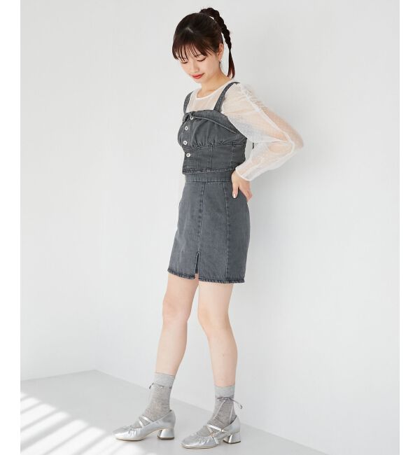 MAJESTICLEGON「シアーパワショルトップス」|シャツ・ブラウス|